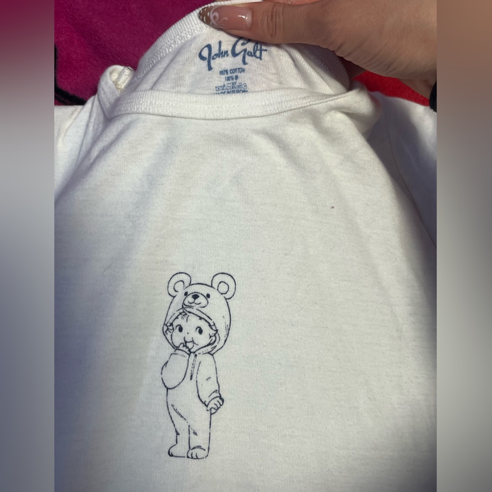 Brandy baby tee with Bear Design - Picture 2 of 2